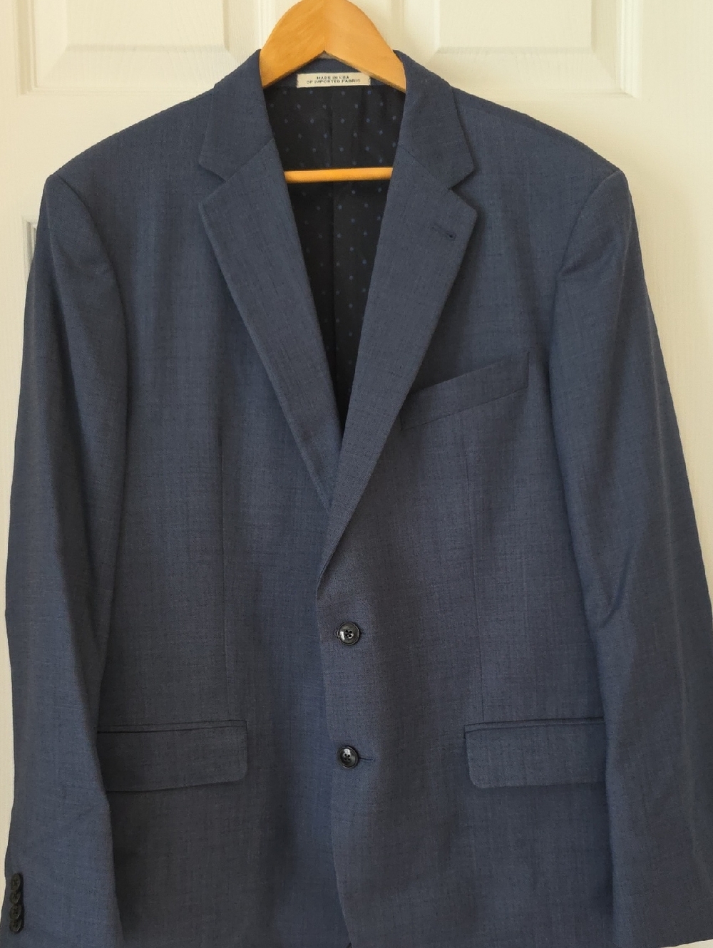 Joseph Abboud Men's Blue Two-Button Sport Coat